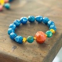 Vòng San Hô Xanh Mix Charm Phong Thủy T4122 – Trang Sức Quà Tặng May Mắn vẻ đẹp xanh huyền bí, thanh nhã
