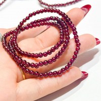 Vòng Ngọc Hồng Lựu Quấn 3 size 4mm T4126 – Trang Sức Phong Thủy Cao Cấp, Quà Tặng Tài Lộc & Cát Tường