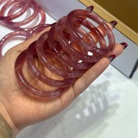 Vòng Tay Dâu Tây Hồng Đũa T4151 - Quà Tặng Mệnh Tài Lộc – Đá Tự Nhiên Nguyên Khối Kích Hoạt Vượng Khí Cho Gia Chủ