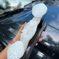 Gậy như ý đá bạch ngọc 18cm và 30cm T153