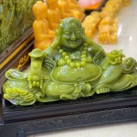 Bức Tượng Di Lặc Đá Ngọc Pakistan Hoan Hỉ , May Mắn , Tài Lộc