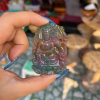 Mặt dây chuyền phật quan âm đá băng ngọc thuỷ tảo