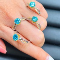 Nhẫn kim moissanite 6.5li kèm giấy kiểm định