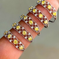 Nhẫn kim cương moissanite siêu đẹp siêu lấp lánh