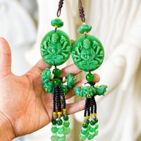 MẪU PHẬT ĐEO XE THIÊN THỦ THIÊN NHÃN ĐÁ MÃ NÃO XANH MANG LẠI BÌNH AN, MAY MẮN TÀI LỘC. TREO XE Ô TÔ HOẶC TREO THẦN TÀI ĐỀU PHONG THUỶ TỐT