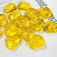 Mặt dây chuyền di lặc hổ phách amber