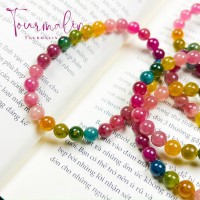 VÒNG TAY ĐÁ TOURMALINE ĐA SẮC 6.4MM