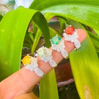 NHẪN KIM CƯƠNG  MOISSANITE BỌC BẠC TA CỰC KI SANG TRỌNG