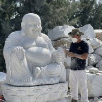 Tượng phật di lặc Cao 3M ngang 2.8M dài 1.2M T3590