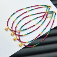 Dây chuyền tourmaline mix charm tăng vẻ quyến rũ và quý phái cho người yêu.