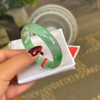 Vòng bản hẹ ngọc cẩm thạch xanh nhẹ nhàng - T3405