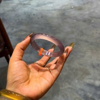 Vòng bản đá mã não tím đế vương T3449