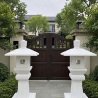 Cặp chân đèn đá trắng nguyên khối cao 1.2m T3818