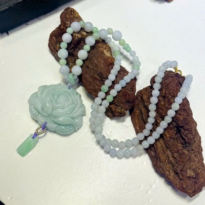 Vòng Cổ Ngọc Cẩm Thạch Tự Nhiên (Jadeite A) - T4049 - Trang Sức Nữ Phong Cách Tân Cổ Điển – Tuyệt Tác Dưỡng Tâm, Tôn Khí Chất Nữ Thần