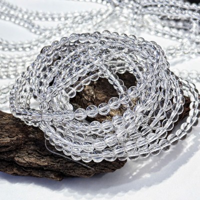Vòng chuỗi thạch anh trắng quấn 3 6li T4214 - Tuyệt Tác Đá Tự Nhiên 100% – Quà Tặng Sếp & Doanh Nghiệp Tích Tụ Vượng Khí