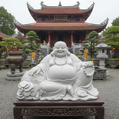 Tượng di lặc dáng ngồi cao 68cm - ngang 1m1 T3641