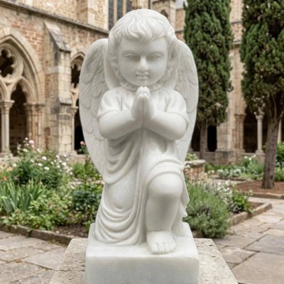 Tượng nghệ thuật Tượng Thiên Thần Cầu Nguyện Cao 40cm dài 22cm rộng 22cm T3935