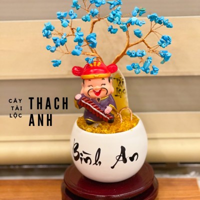 CÂY TÀI LỘC ĐÁ LAPIS LAZULI CHIÊU TÀI CHIÊU LỘC MANG NĂNG LƯỢNG CỰC TỐT CHO GIA CHỦ