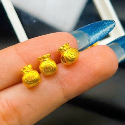 Charm túi tiền vàng 24k mang đến sự sung túc, hạnh phúc 