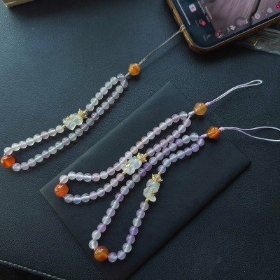 Móc khoá đá mã não kiểu dáng baby tree siêu đẹp T3319