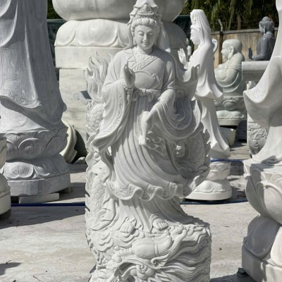 Tượng phật quan âm đứng cao 1,6m ngang 60cm dài 40cm T3618
