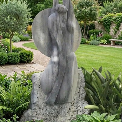 Tượng nghệ thuật đá nguyên khối Vươn Tới Ánh Dương Cao 2M T3928