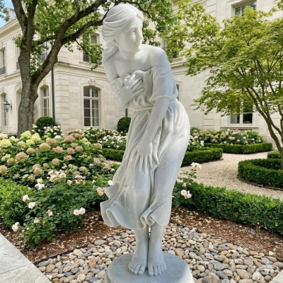 Tượng nghệ thuật đá nguyên khối Nàng Thơ Sappho Cao 1m2 T3930