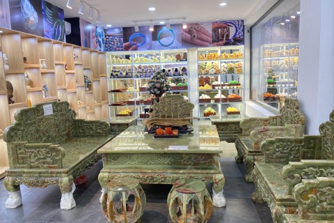 BỘ BÀN GHẾ ĐÁ NGỌC PAKISTAN - GIA TĂNG MAY MẮN TÀI LỘC CHO GIA CHỦ