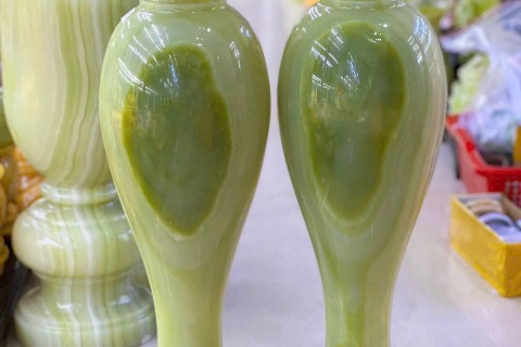 Top Những Mẫu Cặp Lục Bình Đá Ngọc Onyx Xanh Nguyên Khối Được Nhiều Khách Hàng Lựa Chọn Nhiều Nhất