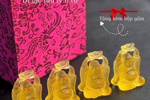 Di Lặc Lưu Ly Ô Tô – Biểu Tượng Của Bình An, Tài Lộc Và Nụ Cười Hạnh Phúc Trên Mọi Hành Trình