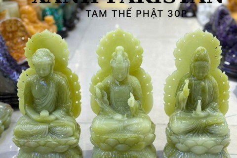 Vì Sao Tượng Tam Thế Phật Đá Ngọc Onyx Lại Được Các Gia Chủ Ưa Chuộng?