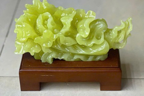 Tượng Bắp Cải Ngọc Onyx Xanh Đẹp Sang Trọng Cho Không Gian Nội Thất