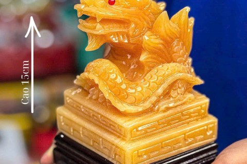 Quà Tặng Sếp Sang Trọng: Ấn Rồng Ngọc Nguyên Khối Đẳng Cấp & Ý Nghĩa