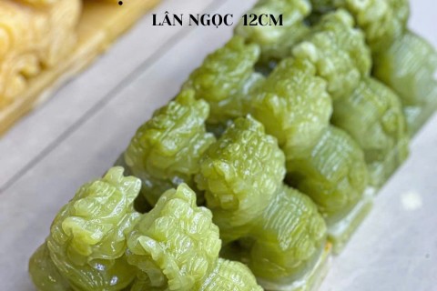 Lân Ngọc 12cm Ngọc Pakistan – Tượng Kỳ Lân Phong Thủy Cao Cấp, Chiêu Tài Hộ Mệnh