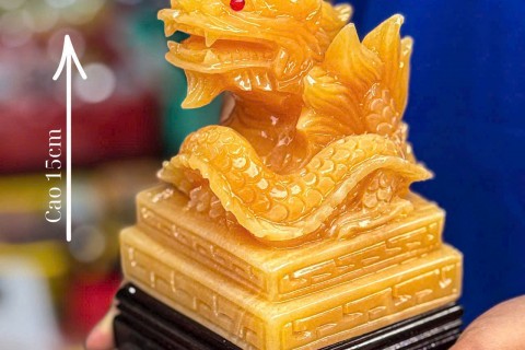 Ấn Rồng Đá Ngọc Hoàng Long – Vẻ Đẹp Quyền Uy, Sang Trọng Và Đầy Vượng Khí