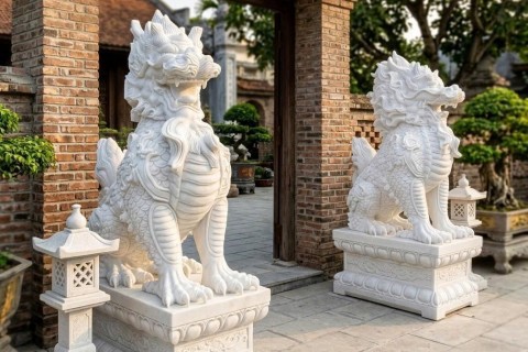 Bí Quyết Nhận Biết Tượng Con Nghê Đá Nguyên Khối Tuyệt Đối Không Ghép