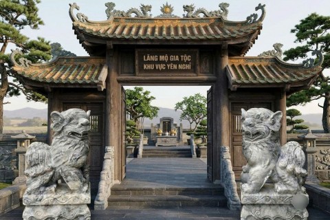 Tổng Hợp Mẫu Tượng Cặp Con Nghê Đá Nguyên Khối Tinh Xảo Cho Nhà Thờ Tộc