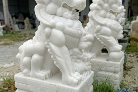 Mua Cặp Tượng Con Nghê Đá Nguyên Khối Ở Đâu Chuẩn Đá Tự Nhiên 100%?