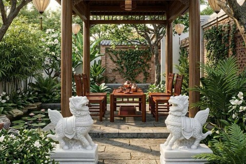Cặp Tượng Con Nghê Đá Nguyên Khối – 50+ Mẫu Đẹp, Uy Nghi Cho Cổng Nhà