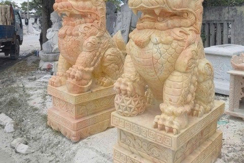 99+ Mẫu  Cặp Tượng Con Nghê Đá Đẹp Nhất –  Cặp Tượng Con Nghê Đá Nguyên Khối Cao Cấp  