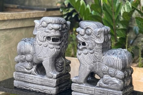 Đặt Làm Cặp Nghê Đá Nguyên Khối Theo Mẫu – Quy Trình Từ Đá Đến Thành Phẩm