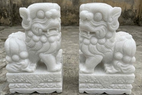 Vì Sao Nguồn Năng Lượng Từ Nghê Đá Trắng Nguyên Khối Lại Giúp Chiêu Tài Tấn Lộc?