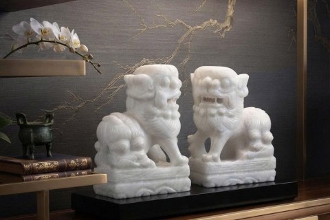 Ý Nghĩa Tượng Cặp Nghê Đá Trắng Phong Thủy Và Cách Đặt Chuẩn Nhất
