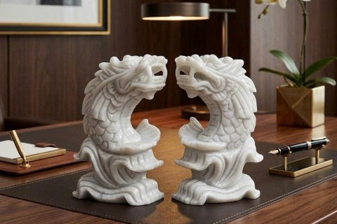 Tượng Cá Chép Hoá Rồng Đá Trắng Hợp Mệnh Nào? Tư Vấn Chi Tiết Từ Chuyên Gia