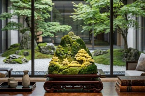 Kinh Nghiệm Chọn Bức Cảnh Non Nước Hữu Tình Đá Serpentine Chuẩn Đá Tự Nhiên 100%