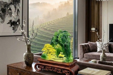 Tại Sao Bức Cảnh Non Nước Hữu Tình Đá Serpentine Được Giới Phong Thủy Săn Đón?