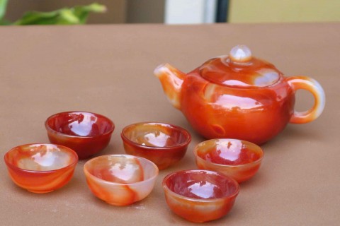 Hướng Dẫn Sử Dụng Và Bảo Quản Bộ Ấm Trà Đá Mã Não Đỏ Luôn Bóng Đẹp