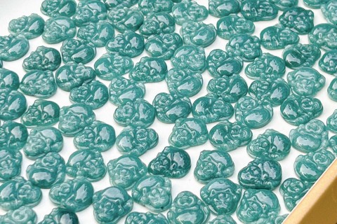 MẶT PHẬT DI LẶC ĐÁ LAM NGỌC - HOAN HỈ, VUI VẺ, LÒNG TỪ BI