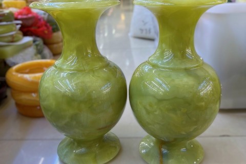 CẶP LỤC BÌNH ĐÁ NGỌC PAKISTAN - BẢO QUẢN TÀI SẢN CHO GIA CHỦ