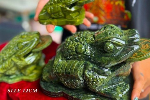 Ý NGHĨA CÓC THIỀM THỪ ĐÁ SERPENTINE TỰ NHIÊN